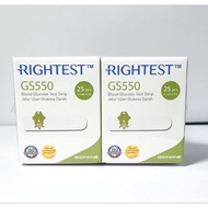 BIONIME RIGHTEST GS550 GLUCOSE TEST STRIPS EXP 2026/10