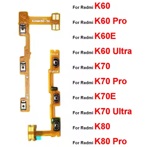 Adjust Power Volume Key Flex Cable For Xiaomi Redmi K60 K70 K80 Pro K60E K60 K70 Ultra Volume Power 