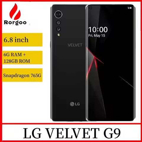 LG VELVET G9 6.8" US/KR version Snapdragon 1Sim/Dual Sim 6GB Ram 128GB R0M fingerprint Original Unlo