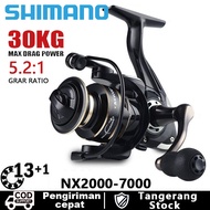 SHIMANO Reel Pancing NX2000-7000 Spinning Fishing Reel Saltwater Alat Pancing 5.2:1 Speed Metal Katr