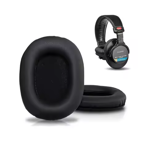 Ear Pads Cushion For Sony MDR-V6 MDR-7506 MDR-CD900ST Headphone Replacement Earpads Soft Protein Lea