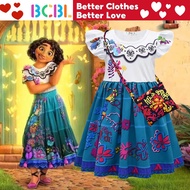 มิราเบล Encanto ชุด Encanto เกี่ยวมิราเบลสำหรับเด็กชุดเดรสวิกผมชุดแว่นตาชุดวันเกิด Encanto Mirbelle 