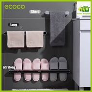 ECOCO ราวแขวนผ้าในห้องน้ำ ติดผนัง รุ่นไม่ต้องเจาะ ที่แขวนผ้าเช็ดตัว เสริมประหยัดพื้นที่ ติดตั้งง่าย