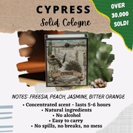 Cypress - Handcrafted Solid Cologne Perfume | Floral Women Men Unisex Fragrance | Alwis & Xavier