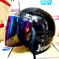 100% Original SGV 99 Motorcycle Helmet Topi Dewasa ( Black Hitam )