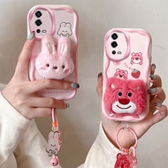 Casing oppo a55 Cute Plush phone case for oppo a55 case bts
