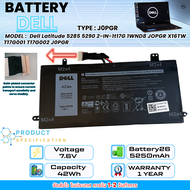 Dell แบตเตอรี่ โน๊ตบุ๊ค Dell Latitude 5285 5290 2-IN-1t17G 1WND8 JOPGR X16TW T17G001 T17G002 J0PGR ข