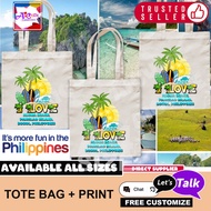 I LOVE Alona Beach, Panglao Island, Bohol, Philippines TOTE BAG DESIGN BEST FOR AND SOUVENIRS