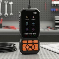 OBD2 Car Scanner - 10 Languages Support, Read & Erase DTCs, 35901 Codes, Live Data, O2 Sensor Check,
