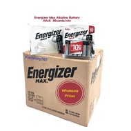 1box (576pcs) Energizer Max AA / AAA x6 Alkaline Battery LR6 LR03 E91 E92