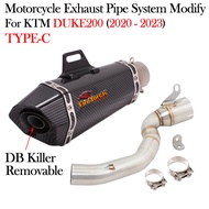 [MHUS] For KTM DUKE200 DUKE 200 RC200 RC 200 2020 2021 2022 2023 Motorcycle Exhaust Modify Middle Li