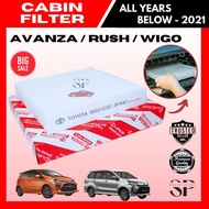 CABIN FILTER for TOYOTA Avanza (Below-2021) / Rush (All Years) / Wigo (All Years)(88568-BZ060)