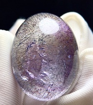 極品天然水膽吊墜  紫發晶超七和水膽共生水晶  十分罕見  水膽靈