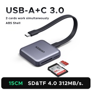 UGREEN MagFlow Magnetic 3-in-1 USB-C Card Reader with TF/SD4.0 312MB/s 100W PD Charging & 4K ProRes