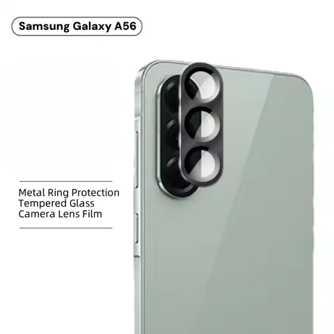 For Samsung Galaxy A56 Metal Ring Camera Lens Protectors For Samsung A56 A 56 Glass Camera Lens Prot