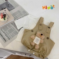 Summer Newborn Overalls Made of Ruffled Bear Material C0550