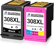 DOUBLE D 308 XL for HP 308 308E Printer Cartridges Compatible with HP Envy 6110e 6120e 6122e 6130 61