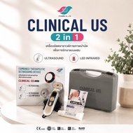 CLINICAL US 2in1 *New 1MHz LED Infrared Physical Therapy Ultrasound Machine Pain Relief Muscle Recov