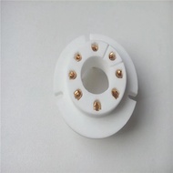 1pcs ceramic tube socket seat FU50R-G 8 pin golden plating for FU-50 KT88 EL34 amplifier