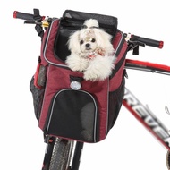 Big sales Pet Bicycle Carrier Bag Puppy Dog Cat Small Animal Travel Bike Seat Backpack  For Hiking C
