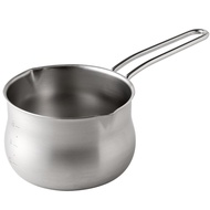 Ernest [Made in Japan] Milk Pan 11cm 0.8L with Measurement Markings, for Gas Stoves Only (Ippin Mono