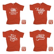 Baju Jersey Family Day - Red