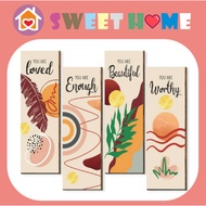 4pcs BIG SIZE 2 combination (Boohoo Style) wooden wall hanging decor