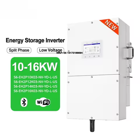 Shipping Fast Solis Hybrid Solar Inverter S6-EH2P(9.6-16)K03-SV-YD-L-US 10kw 12kw 14kw 16kw Hybrid O