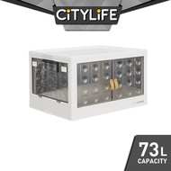 Citylife 30L-125L Folding Storage Box Cabinet Wardrobe Transparent Foldable Home Clothes Snacks Storage Cabinet