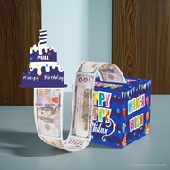 การ์ดเงินสด การ์ดวันเกิด ของขวัญวันเกิด ของขวัญ บัตรเงินสด เซอร์ไพรซ์ ซองใส่เงิน Pulled Cash Birthda