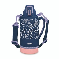 Thermos FHT-802F กระติกน้ำ 0.80 L. Sports Bottle with Pouch สี Black-Varencia/Blue-Green/Navy-Peach 
