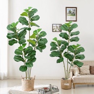 Artificial Fiddle Leaf Fig Tree | Realistic Faux Ficus Plant for Living Room & Office Decor