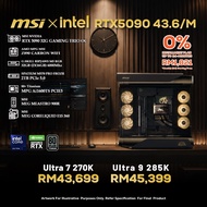 MSIxiNTEL/RTX5090 43.6/M PC Gaming Package / 32GB DDR5 / 2TB SSD / CPU OPTION (S) + RTX 5090 32G