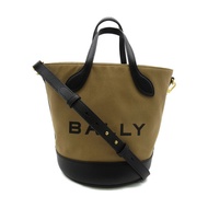 BALLY 2way 肩背包 BAR 8 HOURS 2way 肩背包 6304739 Fa Brique 皮革 棕色 黑色 全新女式