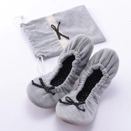 CAINZ Portable Foldable Shoes Size 23-24 Cm. Cute Pattern Easy To Carry Lightweight Fold!