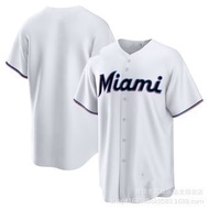 Fast ShippingEmbroidered Jersey Baseball Uniform Marlins 2 Miami Marlins Chisholm Jr. Jersey I2AC