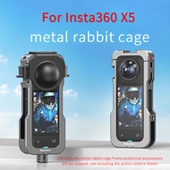 Metal Rabbit Cage for Insta360 X5 Extended Protection Frame Accessory