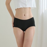 貝柔草珊瑚抑菌中腰三角褲-黑色