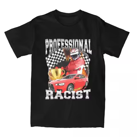 Men Women's F1 Professional Racer T Shirts Merchandise Funny Racing Meme 100% Cotton T-shirt Clothes
