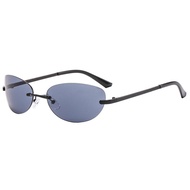 Rimless Sunglasses Women Fashion Goggle Men Punk Shades