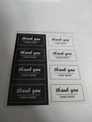 Y100 :  thank you 贴纸一張8貼