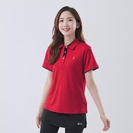 【遊遍天下】女款抗UV吸濕排汗速乾機能POLO衫(GS1036) L 紅色