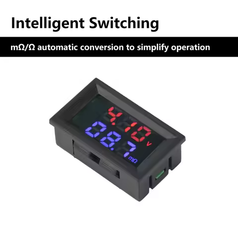 DC4-12V VR452 Internal Resistance Tester 0.56 inch Dual Digital Voltage Internal Resistance Tester 0