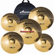 ARBOREA Hero BRASS plated Cymbal alloy Set Free 8 splash Brass cymbal set