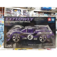 TA95571 EXFLOWLY POLYCARBONATE BODY SPECIAL (PURPLE/MS CHASSIS) 1/32