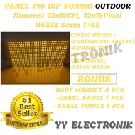 Panel module model Led p10 running text DiP Kuning Yellow outdoor