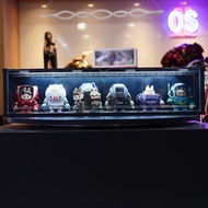 Container box แบบยาว ตู้คอนเทนเนอร์มีไฟ ตู้ไฟใส่โมเดล ตู้โชว์โมเดล ซ้อนทับได้ nendoriod art toy