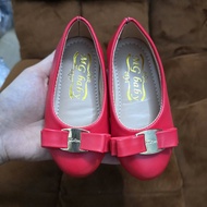 Giày búp bê bé gái mũi tròn nơ nhỏ M06 da mềm cho bé gái 1-10 tuổi không quai da mềm