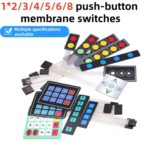10-1PCS1 x 4 3X4 4*4 Matrix Array Matrix keyboard 4 12 16 20 Key 1x4 3x4 4x4 4*5 Membrane Switch Key
