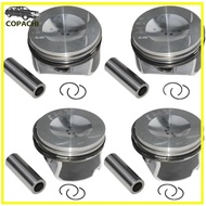 4Pcs Pistons & Rings Φ20mm / 82.5mm 06D107066C for Audi A4 VW 2.0 TFSI BWA BPY EA113 Engine Car Acce